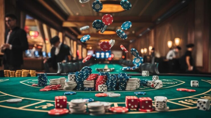 Roulette live dealer table with player chat interface